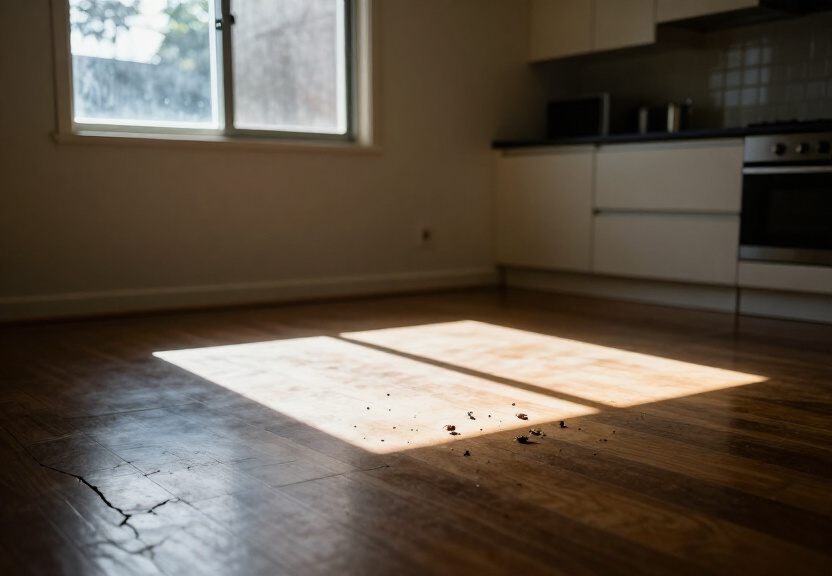 Termite damage in a Cartwright home before treatment